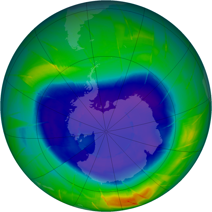 Ozone Map 2009-09-11